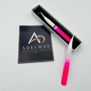 Pinzas para Extensión de Pestañas con Punta Curva de 65 Grados, Acero Inoxidable, Impresión de Logotipo Personalizado, OEM - Product Image 3
