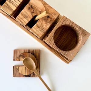 Ensemble d'étagères à épices en bois personnalisable, boîte à épices multifonctionnelle, respectueuse de l'environnement, durable et résistante, facile à nettoyer - Product Image 6