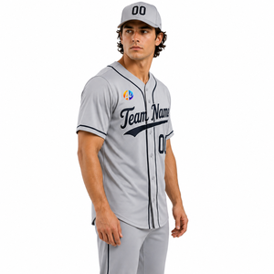 Maillot de baseball haut de gamme conçu avec un tissu extensible pour les clubs sportifs et les matchs de baseball organisés, offrant un confort durable pour les équipes. - Product Image 2
