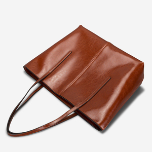 Bolso Tote de Cuero Clásico de Nuevo Estilo, Abierto por Arriba, Estilo Minimalista para Uso Diario - Product Image 3