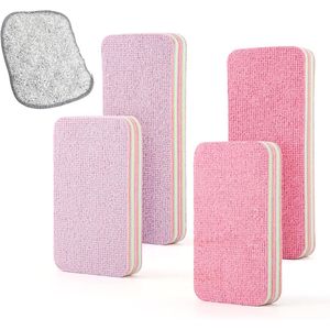 Set di 4 Spugne in Microfibra Riutilizzabili a 12 Strati, Ultra-Assorbenti, Multiuso per Pulizie in Cucina - Product Image 1