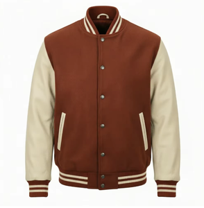 Wholesale Plus Size <b>Varsity</b> <b>Bomber</b> <b>Jacket</b> <b>Men</b> Unisex Custom Embroidery Baseball Letterman High Street Windproof Breathable - Product Image 5