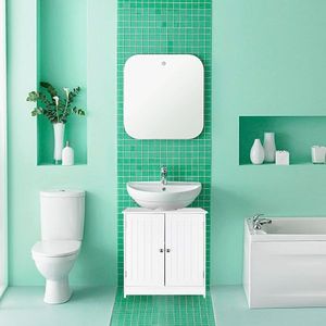 Organizer lavello bagno bianco mobili di stoccaggio - Product Image 3