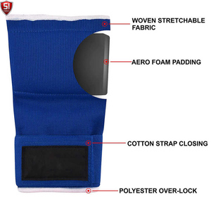Gants de boxe ajustables de haute qualité avec rembourrage intérieur EPE, bandages de main MMA, équipement personnalisable avec logo, rembourrage EPE, fermeture auto-agrippante - Product Image 5