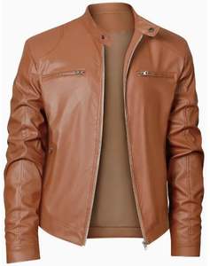 เสื้อแจ็คเก็ตหนังผู้ชายขายดี แฟชั่นใหม่สำหรับฤดูหนาว กันลม ขายออนไลน์ - Product Image 6