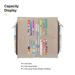 Practical and Elegant Genie <b>Wallet</b> <b>for</b> <b>Women</b> Zipper Card Case with Multi Card Slots - Product Image 4