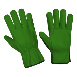 High Performance Heavy Duty Cowhide Grain Leather <b>Driver</b> <b>Gloves</b> Soft Comfortable Safety for Daily Household Gardening <b>Gloves</b> - Product Image 3