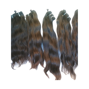 ผมต่อแบบมนุษย์แต่ง100% ผมชาวอินเดียไม่ผ่านกระบวนการผมมนุษย์แบบไม่ผ่านกระบวนการ - Product Image 1