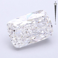 Diamant synthétique certifié IGI 3,14 CT taille coussin, couleur D, clarté VVS1, cultivé en laboratoire, 742521049, ROYAL GEMS Jewelry