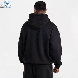 Custom Printed Men Tracksuit Set Full Zip Jacket Pants Breathable 100% Cotton Streetwear Athletic Sportswear for Gym Training - Product Image 3