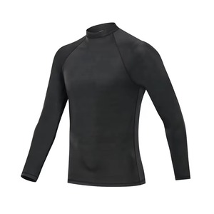 Cheap Price High Quality Men Rash Guard Spandex/Nylon Anti-UV UPF50 Breathable Compression Eco-Friendly Quick Dry Long Sleeve - Product Image 5