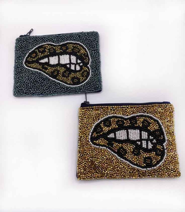 Pochette à monnaie de luxe faite à la main avec broderie traditionnelle et élégants accents perlés - Product Image 5