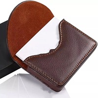 Dompet Kulit Tempat Kartu Kustom Mewah Berkualitas Tinggi Modern Grosir Pasokan Massal