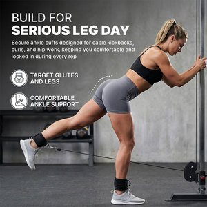 Sangles de cheville personnalisées avec logo pour hommes et femmes, entraînement de powerlifting, musculation, universelles, ergonomiques, design tactique, utilisables toute saison. - Product Image 6