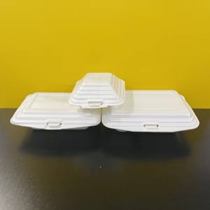 Productos Ecológicos Sostenibles de Calidad Superior en Stock, Contenedor de Alimentos Desechable de Espuma PS con 3 Compartimentos y Tapas, de Fábrica - Product Image 5