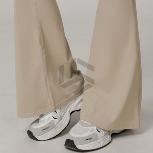 Hot Sell <b>Sunscreen</b> Dockers Yoga Leggings Custom Logo High Waisted Sports Running Training Gym Yoga Wide Leg Pants Women Trousers - Product Image 2