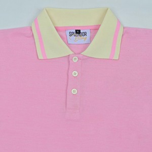 เสื้อโปโลแขนสั้นผู้ชาย Splendor ผ้าเจอร์ซีย์ถัก สีชมพู สีเหลือง สวมใส่สบาย ระบายอากาศดี ดีไซน์ทันสมัย ขายส่ง สำหรับฤดูร้อนและกิจกรรมกลางแจ้ง - Product Image 5