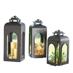 Decoration <b>Brass</b> <b>Lantern</b> With Mesh Panels Durable Home Decoration Candle Holder Centerpiece Modern Design <b>Lantern</b> - Product Image 6