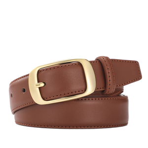Ceinture en cuir de vachette véritable pour homme, design de luxe personnalisé, style décontracté, avec logo sur mesure et boucle ardillon en acier, pour affaires et mode. - Product Image 2