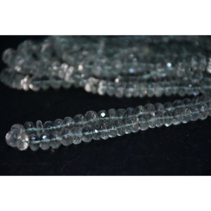 Cuentas de Amatista Verde Natural al por Mayor, Cuentas de Morganita en Forma de Rondelle de 18 mm con Corte Liso para la Fabricación de Joyas, Jaipur, India - Product Image 4