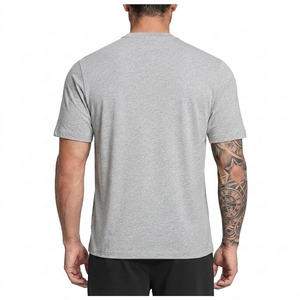 Camiseta de Cuello Redondo Lisa para Hombre al por Mayor, Camiseta Básica Premium de Algodón Suave y Transpirable para Hombre, Fabricante de Ropa - Product Image 2