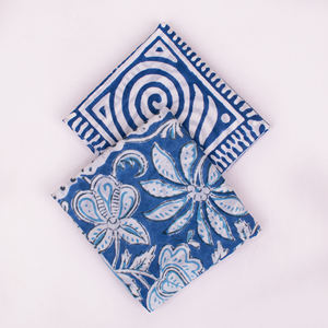 Foulards carrés multifonctionnels en coton respirant, imprimés au bloc, écologiques, style ethnique et tendance, artisanat de Jaipur - Product Image 4