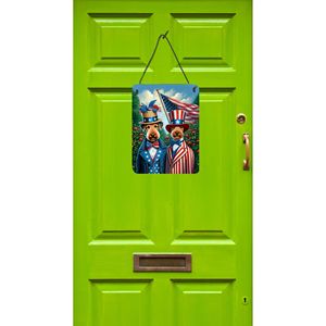 All American Airedale Terrier aluminio Metal pared puerta colgante impresiones Multicolor 12x16 cocina baño placa para decoración del hogar - Product Image 2