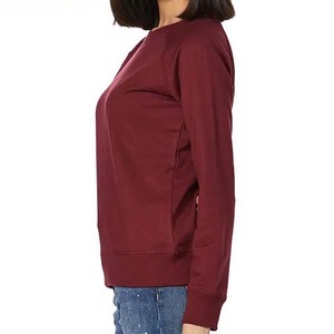 Sweat-shirts à capuche légers pour femmes, personnalisés et imprimés, en coton de haute qualité, à manches longues et col rond, pour l'hiver, vente en gros - Product Image 3