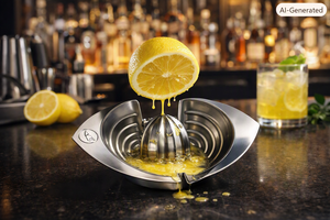 Stainless Steel Lemon <b>Squeezer</b> Modern Bar Tool Durable Fruit Juicer 10cm Diameter - Product Image 4