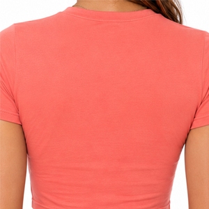 Women's Short Sleeve Crop Top Premium Quality Soft Cotton Crop Style Comfort Fit Factory Direct Custom Made Crop Top - Product Image 5