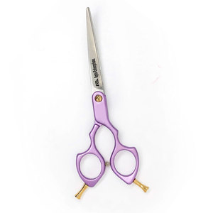Pet Hair Cutting Shears with Ergonomic Handle Blunt Safety Tips Curved Blade for <b>Dogs</b> 6-Inch Purple Curve <b>Dog</b> Grooming <b>Scissors</b> - Product Image 6