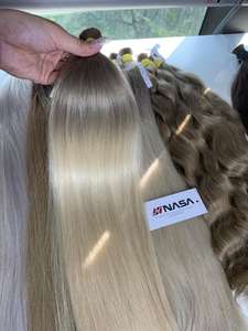 ฮอต ออมเบร # ผมต่อแท้แบบหนา 6/613ASH ราคาขายส่งจากเวียดนาม ความยาว 60 ซม. แบบ Super Double Drawn - Product Image 2