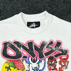 OYKZ เสื้อยืดแขนสั้นสีขาวสำหรับผู้ชายสตรีทแวร์คอกลมทรงปกติผ้าฝ้าย 100% ระบายอากาศได้ดี - Product Image 3