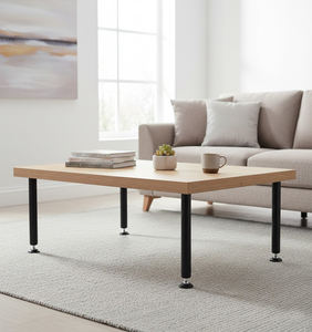 Pieds de bureau réglables de 28 pouces, construction robuste en acier, lot de 4 pieds de support pour meubles, capacité de charge de 1200 lb EDPTBL025 - Product Image 2