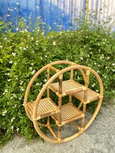 Meilleure vente étagère murale en rotin pour la décoration intérieure étagère murale avec bambou et rotin Design Style de base fabriqué au Vietnam KT01 - Product Image 5