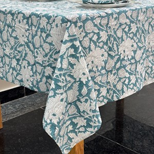 Floral Printed Linen Cotton <b>Tablecloth</b> Classic Woven Washable Home Durable Washable Customizable <b>Square</b> <b>Tablecloth</b> Weddings - Product Image 5