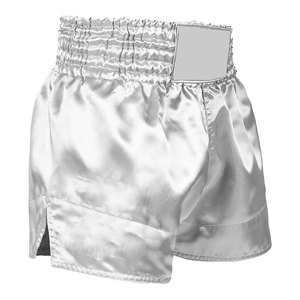 New Premium Quality Custom Made Breathable 220g <b>100</b>% <b>Polyester</b> & Silk Muay Thai Fight Shorts for Men - Product Image 3