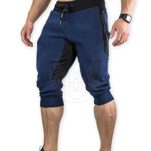 Men’s <b>3</b>/<b>4</b> Jogger <b>Shorts</b> Gym Workout Capris Muscle Fit Quick Dry Training <b>Shorts</b> with Zipper Pockets Fitness Sportswear - Product Image 4