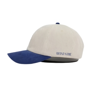 Gorra de Golf Ligera de 5 Paneles, Bicolor, Transpirable, de Pana, con Cierre de Clip y Logotipo Personalizado, Entrega Rápida - Product Image 3
