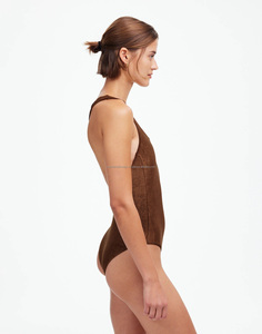 Traje de baño de una pieza para mujer de estilo occidental de secado rápido Reversible transpirable de alta calidad, venta al por mayor de fábrica, traje de cuerpo de leotardo - Product Image 3