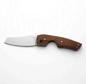 Couteau pliant de poche Iron Crown Forge, lame en acier inoxydable, qualité DIY, outil utilitaire d'extérieur, bois dur naturel, personnalisable OEM - Product Image 5