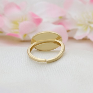 Bague ajustable œil porte-bonheur en argent sterling 925 massif plaqué or avec émail rouge, bijoux fins, vente en gros - Product Image 6