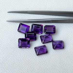 3x5mm-10x14mm Natural púrpura amatista Africana Octágono Esmeralda corte personalizado piedra preciosa suelta para anillo colgante joyería DIY Accesorios - Product Image 3
