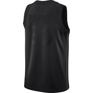 Maillot de basketball vintage brodé en maille respirante à séchage rapide, imprimé par sublimation, sans bretelles, design personnalisé, grandes tailles - Product Image 2