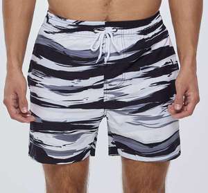 Men's Quick Dry Breathable <b>Board</b> Shorts Sublimation Print Elastic Waist Casual Swimwear Pockets Mid Length 100% Polyester Hip - Product Image 4