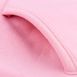 Unisex <b>Pink</b> Pullover Hoodie 100% Cotton Fleece <b>Sweatshirt</b> Regular Fit Casual Solid Color Hooded Autumn Wear - Product Image 5