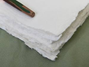 Venta al por mayor hecho a mano A3,A4,A5,A6, A7 tamaño antiguo papel de algodón borde de cubierta marcapáginas dibujo invitar hoja de papel en blanco estilo artesanal - Product Image 6