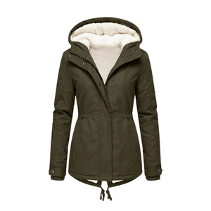 Parka d'hiver matelassée et teinte pour femme, coupe longue, grandes tailles, vente chaude, vente en gros, personnalisable - Product Image 1