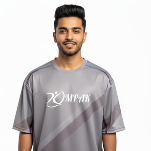 Camiseta Casual para Hombre, Corte Regular, Sublimada, Poliéster/Algodón, Estilo Urbano, Secado Rápido, Transpirable - Product Image 1