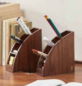Organizador de escritorio para oficina y aula, portalápices y bolígrafos, diseño único y elegante, portalápices de madera de Perfect Enterprises - Product Image 6